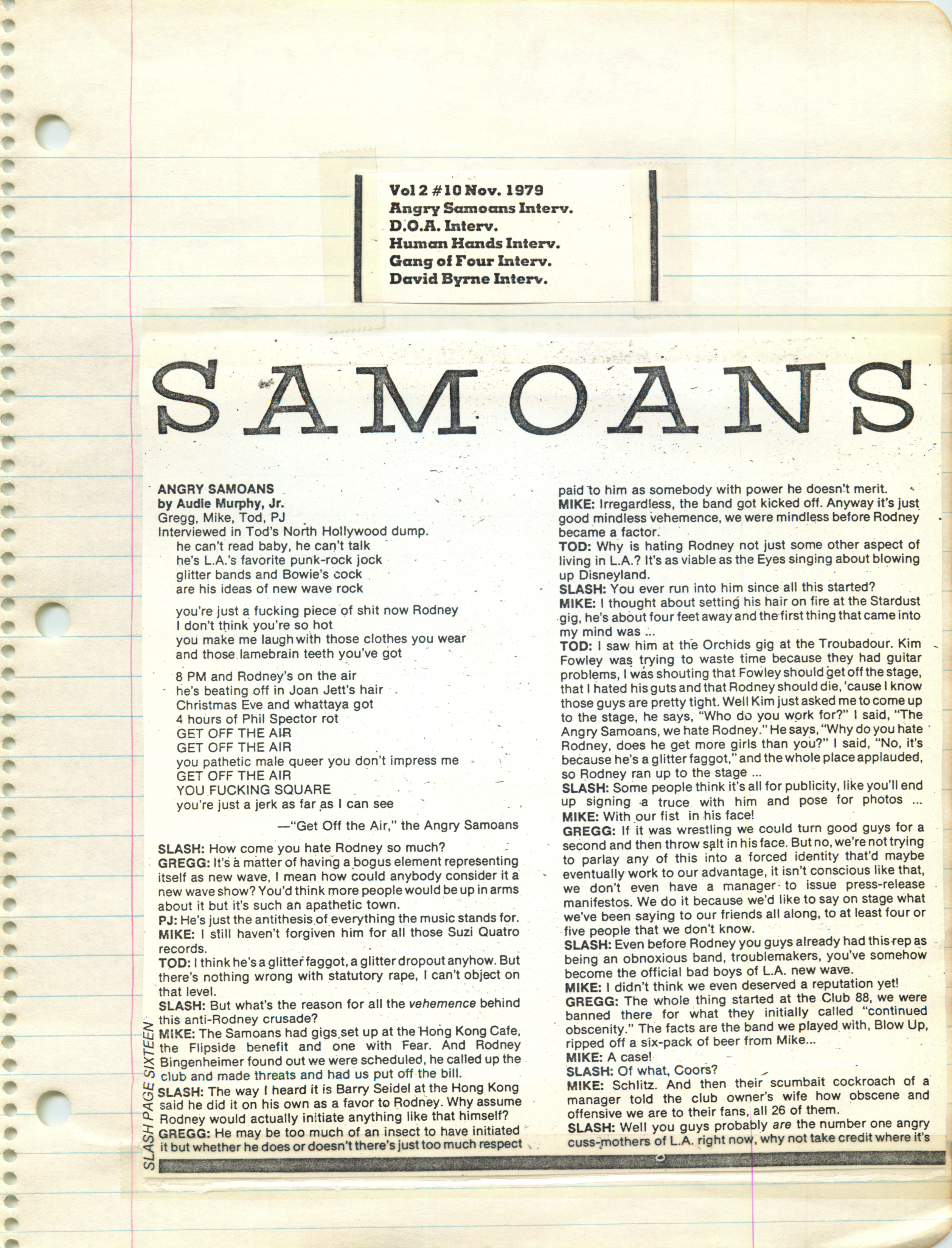 ./ANGRY SAMOANS Metal Mike Scrapbook 1979 - 07-29-1979 - 12-27-1979 - Harlan Hollander then P.J. Galligan on Lead Guitar_Page_10.png